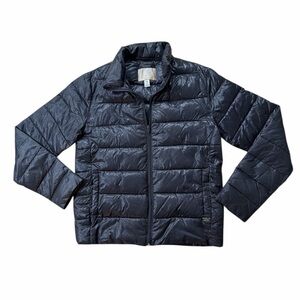 Scotch & Soda Black Quilted Puffer Jacket